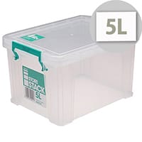 StoreStack 5 Litre Box Clear W260xD190xH150mm RB90120