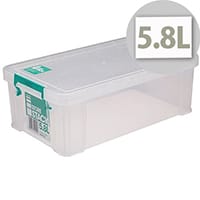 StoreStack 5.8 Litre Storage Box Clear W350xD190xH120mm RB90122