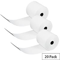 Prestige Calculator Rolls 70mmx70mm - Paper Thermal Rolls - Colour: White RE03021 (Pack of 20)