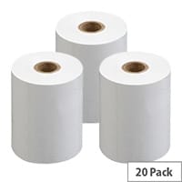 Premier Rolls Thermal Roll W57x30mm - Paper Thermal Rolls - FSC5730 FSC - Colour: White (Pack of 20)