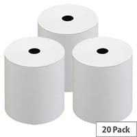 Premier Rolls Thermal Roll W80mm - Paper Thermal Rolls - FSC8080 FSC - (Pack of 20)