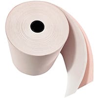 Prestige Till Rolls 2-Ply 76mm White/Pink Pack of 20 RE05520