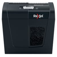 Rexel Secure X6 Cross Cut Shredder 2020122, Cross Cut P-4 DIN Security Level, 10L Bin Capacity, 3 Minutes Run Time, Colour: Black