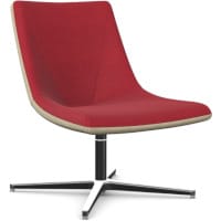 REMI Extra Large Chair With Two Tone Contrasting Fabric and 4 Star Aluminium Base