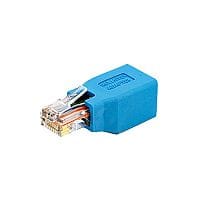 StarTech Cisco Console Rollover Adapter for RJ45 Ethernet Cable M/F 1 x RJ-45 Female Network 1 x RJ-45 Male Network Blue