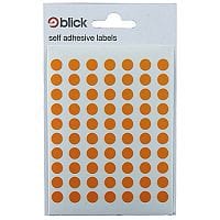 Blick 20 Bag Labels 8mm Orange 20 x 490 Labels (9800 In Total) RS002857