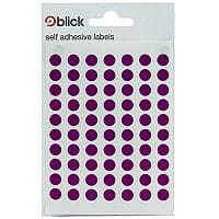 Blick 20 Bag Labels 8mm Purple 20 x 490 Labels (9800 In Total) RS003052