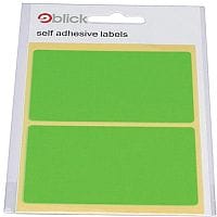 Blick Green Fluorescent Labels in Bags 50x80mm Pack of 160 RS010654
