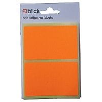 Blick Orange Fluorescent Labels in Bags 50x80mm Pack of 160 RS010852