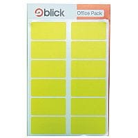 Blick Colour Label Flat Pack 25x50mm Yellow 20 x 16 Labels (320 in Total) RS020158