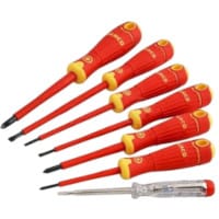 Bahco Slotted Screwdriver Set VDE Phillips 7 Piece Set RS124-6360