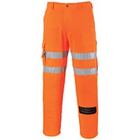 Portwest RT46 Hi-Vis Combat Trousers RIS Orange XL (Regular Fit)