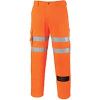 Portwest RT46 Hi-Vis Combat Trousers RIS Orange XL (Tall Fit)