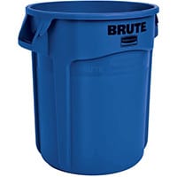 Rubbermaid BRUTE 75.7L Heavy-Duty Round Waste & Utility Container Blue