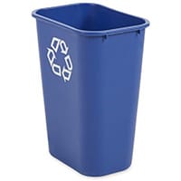 Rubbermaid 39L Rectangular Waste Basket Blue