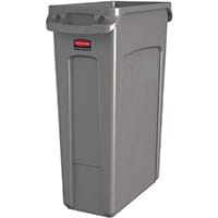 Rubbermaid Slim Jim 87L Waste Container With Venting Channels Beige