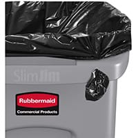 Rubbermaid Slim Jim 87L Waste Container With Venting Channels Grey