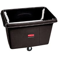 Rubbermaid 0.4 Cubic Meter Capacity Spring Platform Cube Truck Black