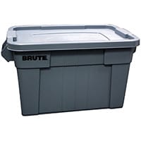Rubbermaid 75.5L Brute Tote with Lid Grey