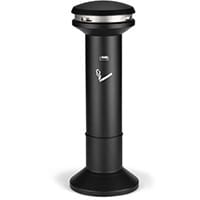 Rubbermaid Infinity High Capacity Ash Bin for Cigarettes 25.4L Dia400xH1010mm Black