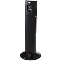Rubbermaid Metropolitan Smokers Station Ash & Cigarette Bin Black