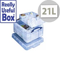 Really Useful 21 Liter Box 6 part & 12 part Dividers Clear In Colour. Ideal For Use In Hospitals, Offices, Schools, Paramedics, Art Supplies & More.