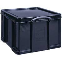 Really Useful 42L Recycled Plastic Storage Box Black 42Black R
