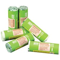 Waste Not Pack of 6 Compostable Caddy Liner Bags 20 per Roll 10629
