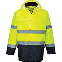 Portwest S166 Lite 2-Tone Traffic Jacket Yellow & Navy Medium