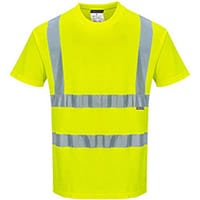 Portwest S170 Cotton Comfort Short Sleeve T-Shirt Yellow 4XL