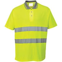 Portwest S171 Cotton Comfort Polo Shirt Yellow XL