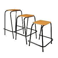 Student Stool Stackable 525mm High