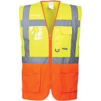 Portwest S376 Prague Executive Vest Yellow & Orange Small