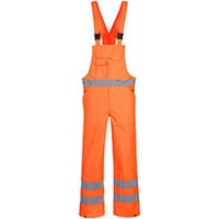 Portwest S388 Hi-Vis Bib & Brace Overall Orange XXL