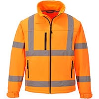 Portwest S424 Hi-Vis Softshell Jacket Orange XXL