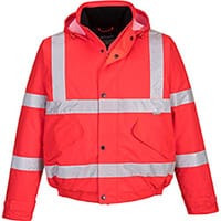 Portwest S463 Hi-Vis Bomber Jacket Red XL