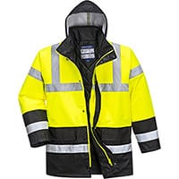 Portwest S466 Contrast Traffic Jacket Yellow & Black XL
