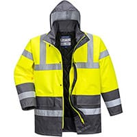 Portwest S466 Contrast Traffic Jacket Yellow & Grey XXL