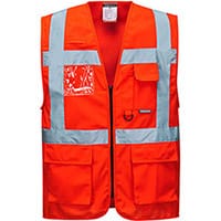 Portwest S476 Berlin Executive Vest Red Small