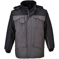 Portwest S562 Ripstop Parka Black & Grey XSmall