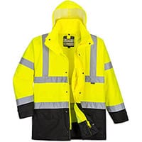 Portwest S768 5in1 Hi-Vis Executive Jacket Yellow & Black XL