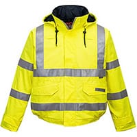Portwest S773 Bizflame Hi-Vis Bomber Jacket Yellow Medium