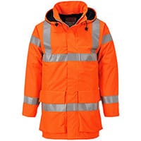 Portwest S774 Bizflame FR Rain Jacket Orange Medium