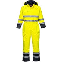 Portwest S775 Bizflame Rain FR Coverall Yellow & Navy Medium