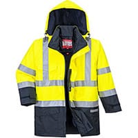 Portwest S779 Hi-Vis Multi Protection Jacket Yellow & Navy Small