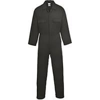 Portwest S998 Euro Cotton Boilersuit Black Medium (Regular Fit)