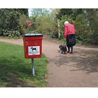 PET Hygiene Bin 30 Litre Red/Black 324475