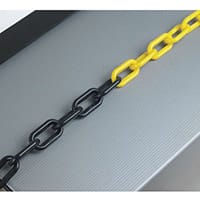 Plastic Chain 6mm Black/Yellow Chain Barrier System 360075