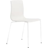 Alice Linen Coated Leg Outdoor Stacking Chair Linen White
