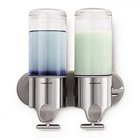 Simplehuman Wall Mountable Stainless Steel Soap Dispenser Pump Twin BT1028 Single Pack